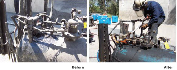 Oil Field Cleaning Before & After